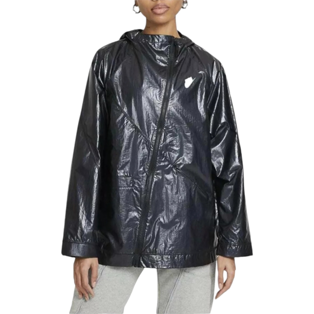 Nike Sportswear Woven Jacket Black Weather Resistance Running Women's Size Small